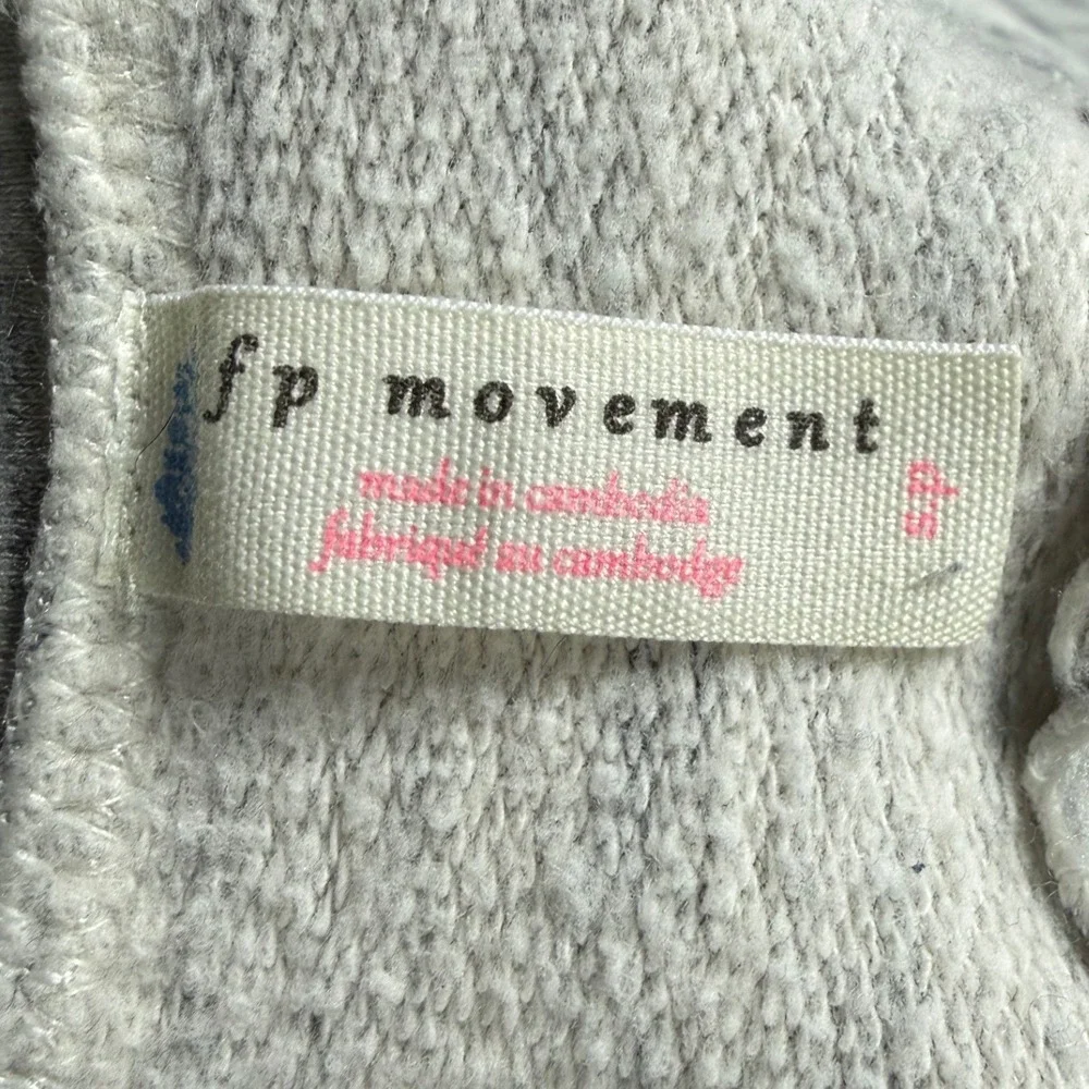 Free People Movement Wild Side Flare Sweatpants Cropped High Rise Heather Gray S